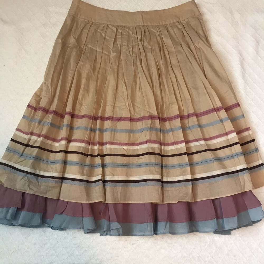 Max&Co silk midi skirt with layers
